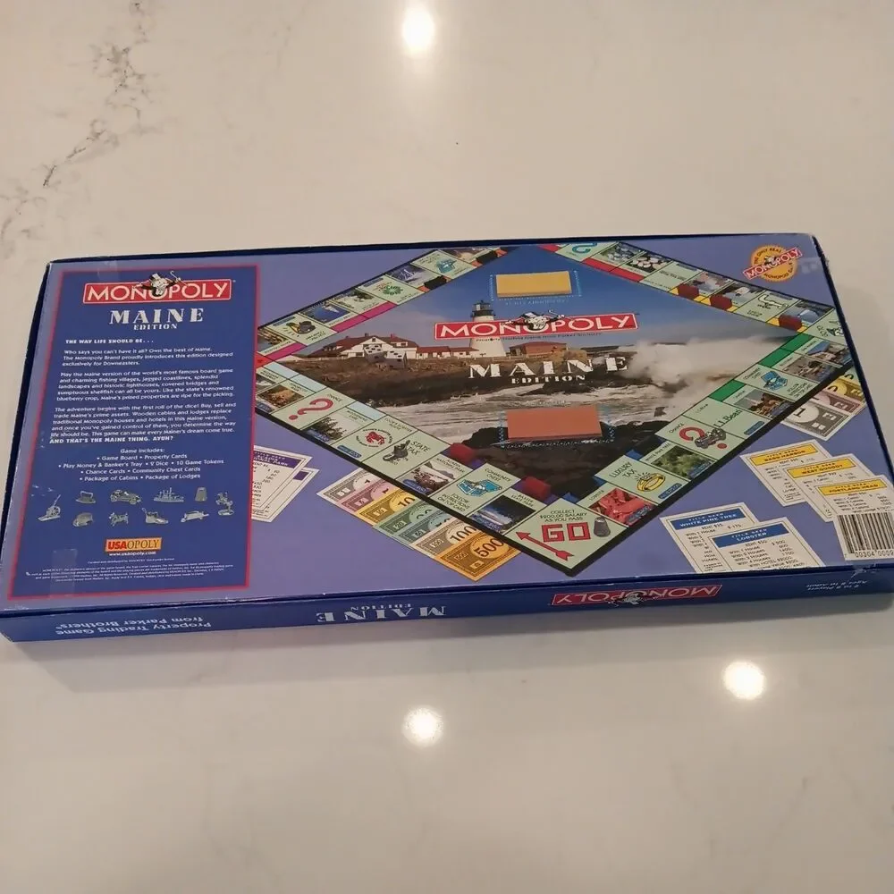 Monopoly Board Game Maine Edition Vintage 1999 USAopoly